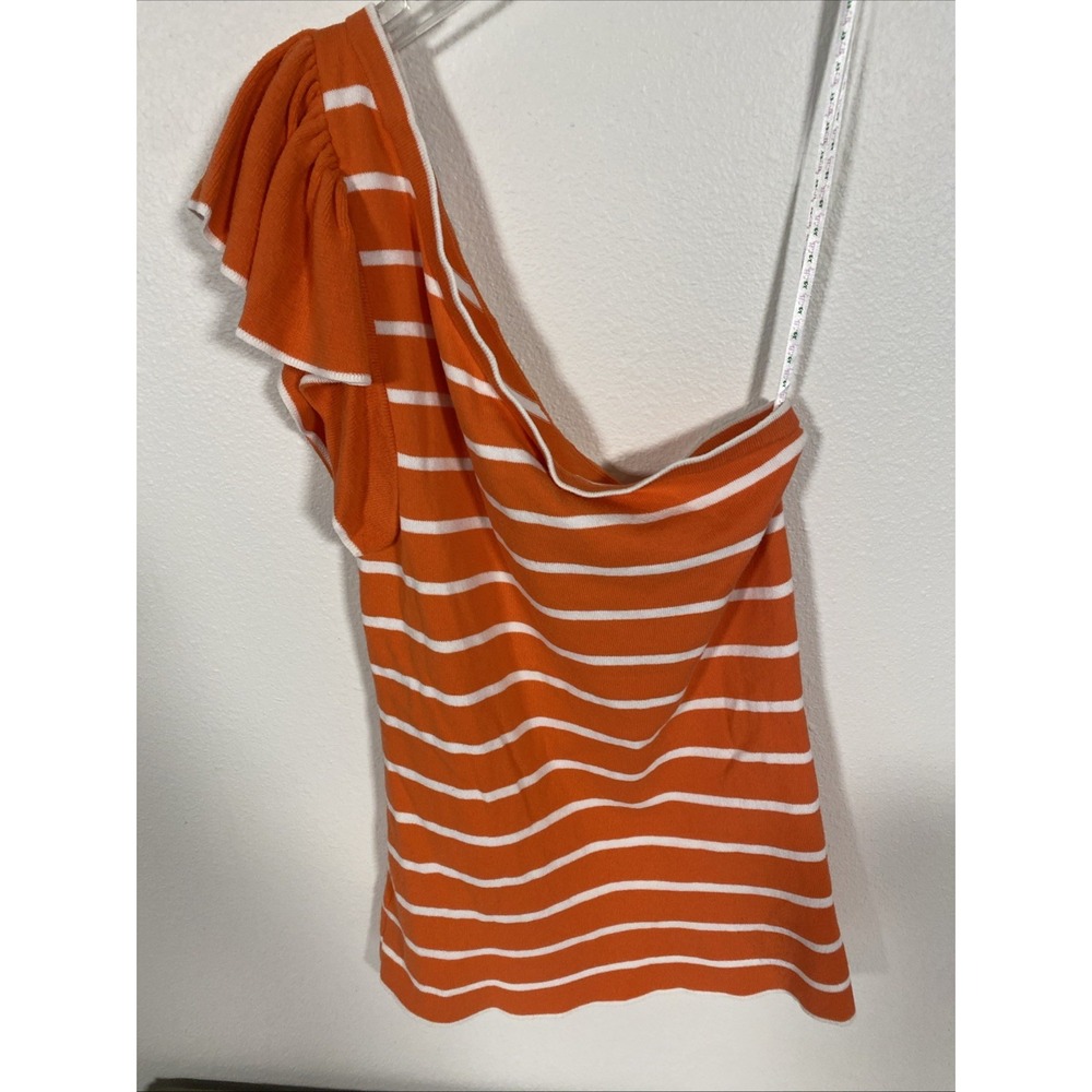 lily pulitzer Top Xs Off Shoulder Orange X1 - Picture 3 of 4